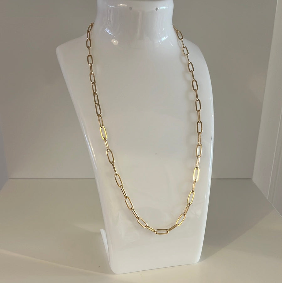 Anorak Gold Plated Chain Necklace