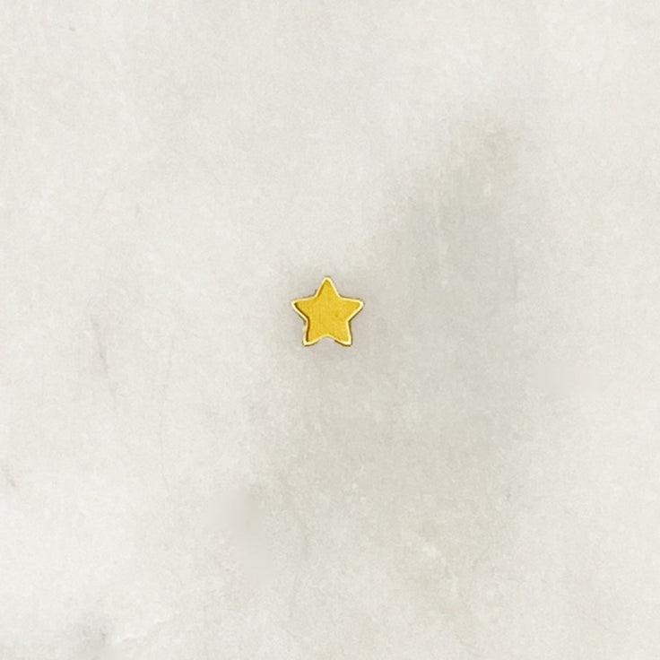 Bynouck Tiny Gold Plated Star Stud Earring
