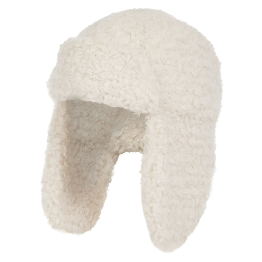 Nooki Billie Faux Fur Trapper Hat Cream Natural