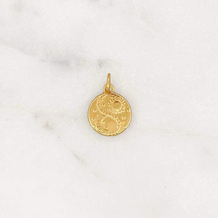 Bynouck Mystic Coin Gold Plated Charm