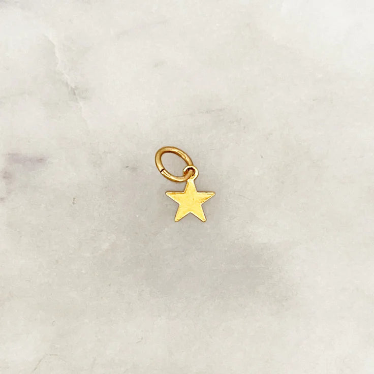 Bynouck Little Star Coin Gold Plated Charm