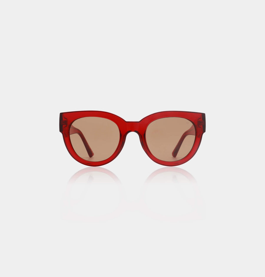 A.Kjæbede Lilly Red Transparent Sunglasses