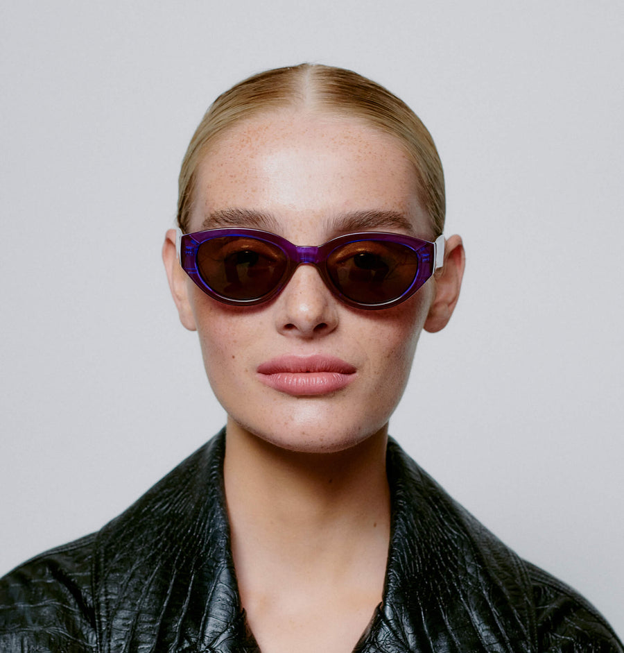 A.Kjæbede Winnie Sunglasses Purple Transparent