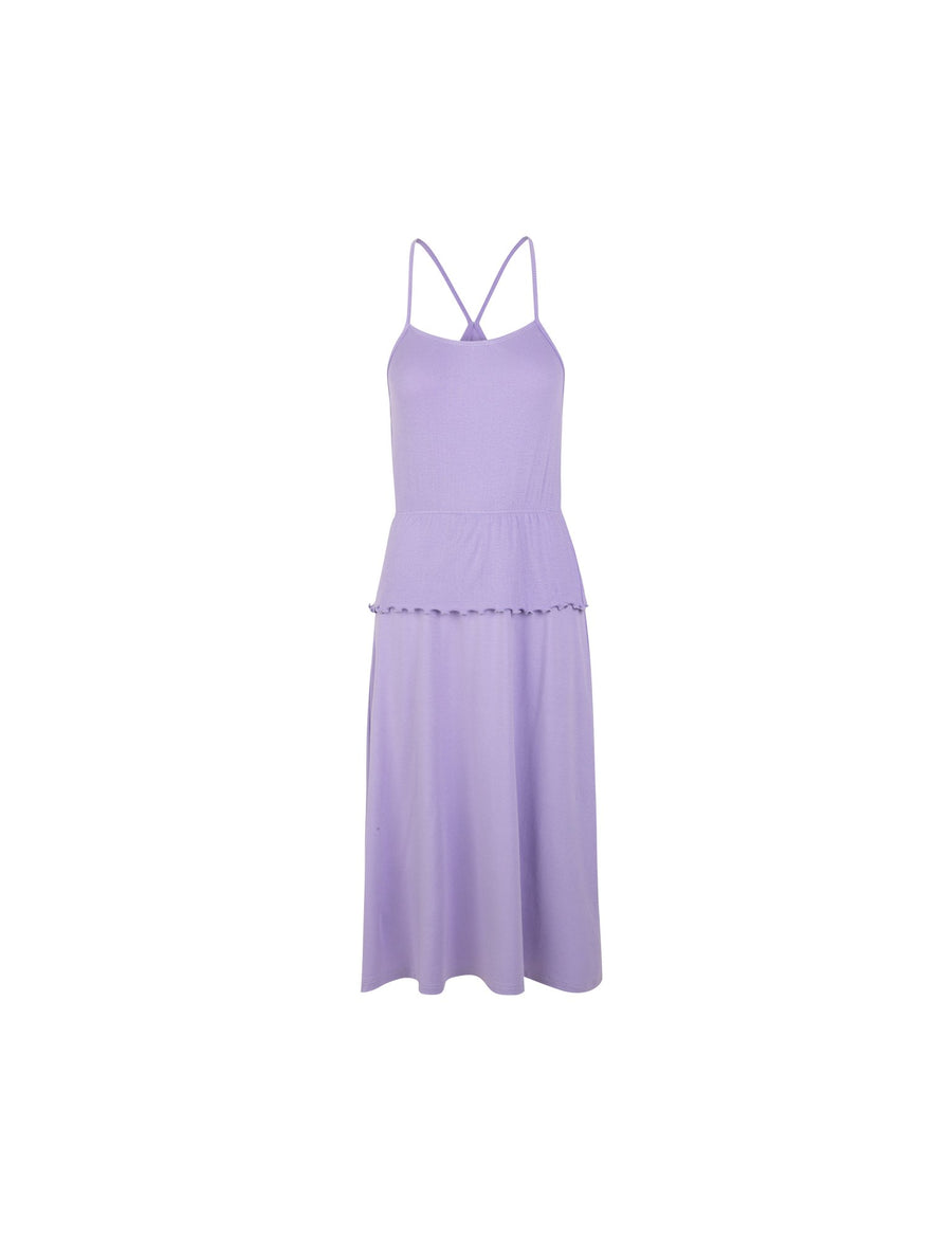 Mads Norgaard recycled viscose lilac dress