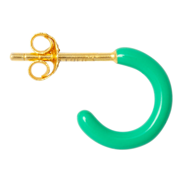 Lulu Copenhagen Colour Hoop Light Green Earring