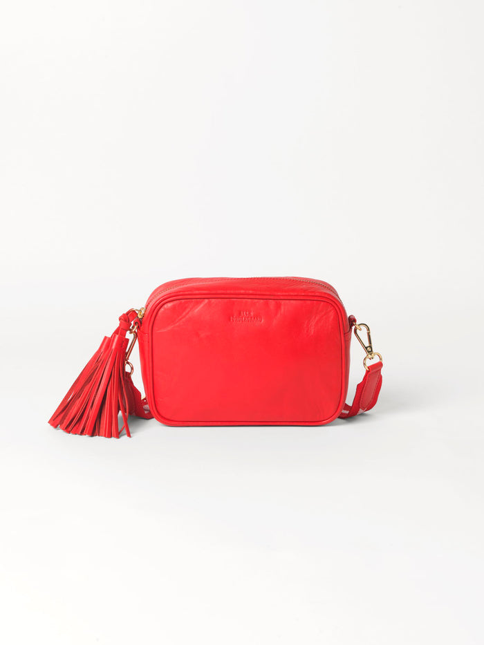 Beck Sondergaard Lullo Rua Crossbody Leather Handbag Bag Red