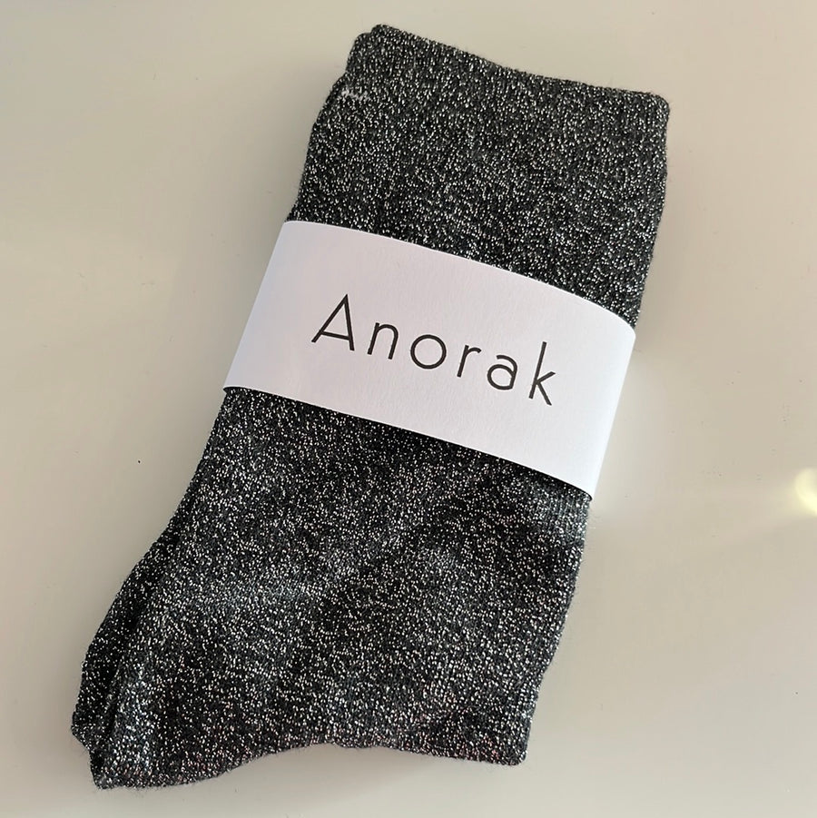 Anorak Glitter Socks Grey