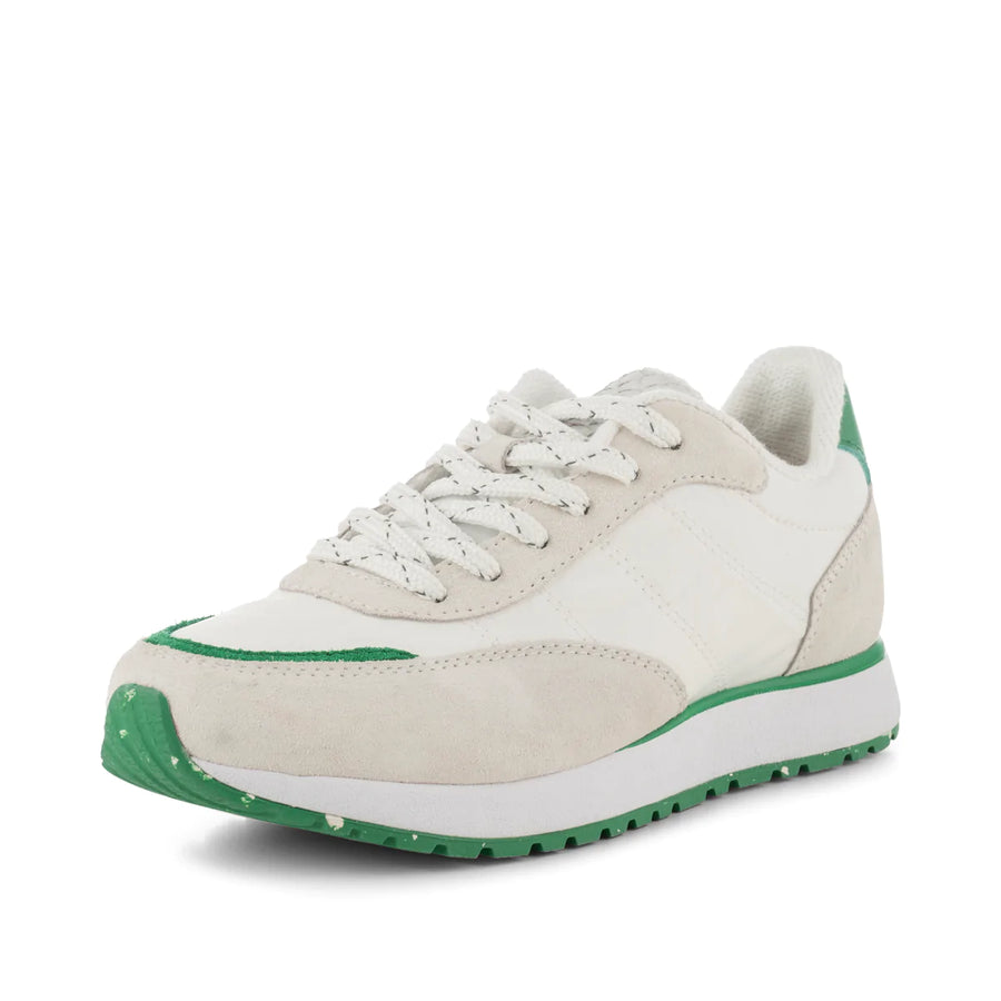 Woden Nellie Soft Sneakers Trainers White Green Sustainable Danish