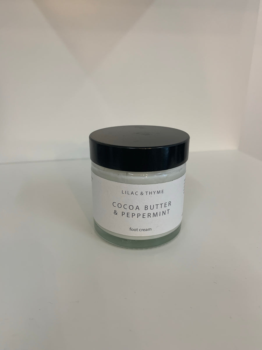 Lilac & Thyme Cocoa Butter and Peppermint foot cream